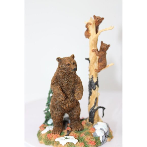 Dept 56 Village Accessories - Rocky Mountain Wildlife Bears and Bobcat - Picture 5 of 8